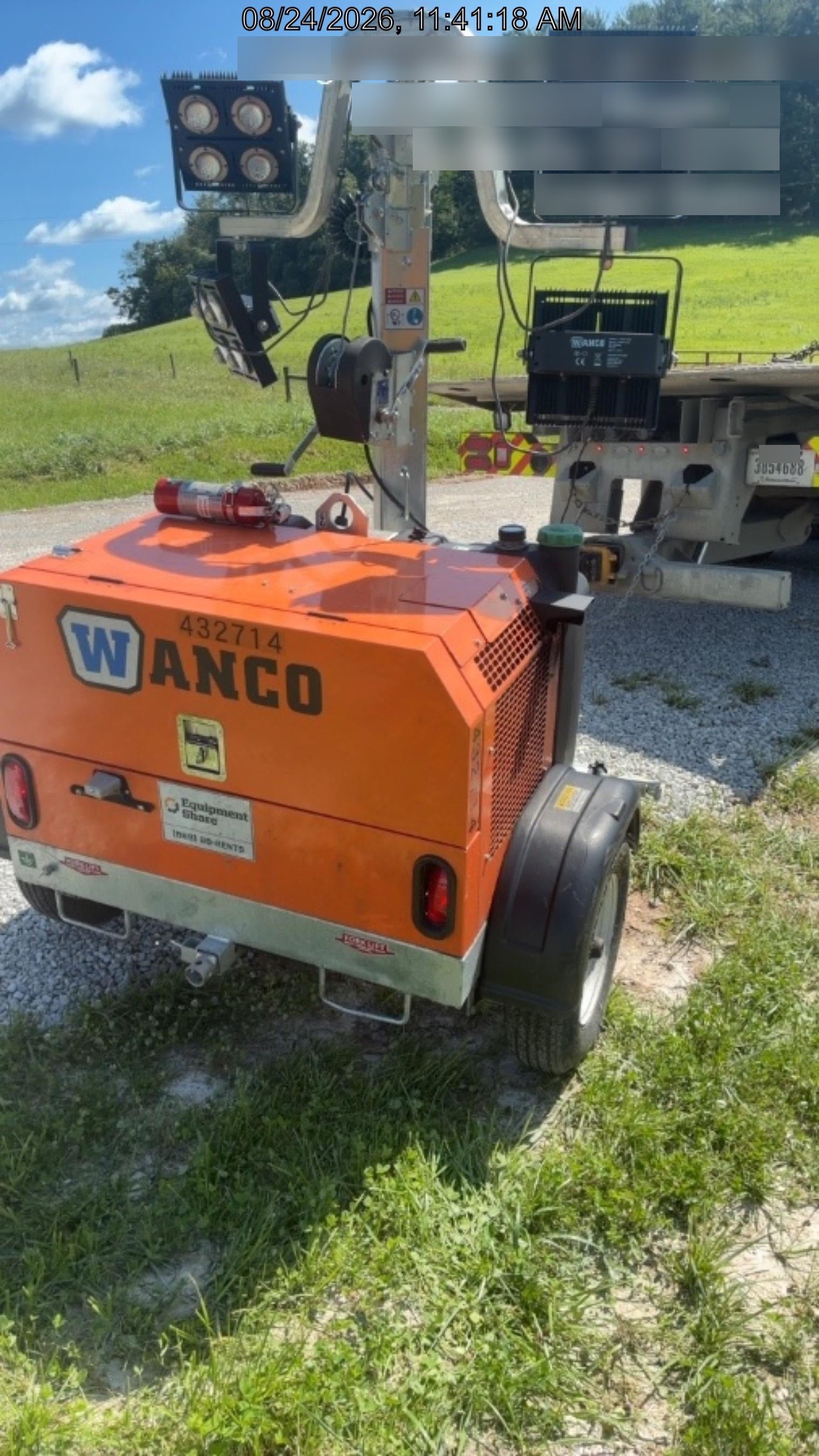 2024 Wanco WLTT-4MM4K Diesel, Deep Sea Controller, Shore Power Plug, Auto Start, (4) 350W LED Floodlights, 4kW Generator, 60 Gal Fuel Tank, 2" Ball, T3