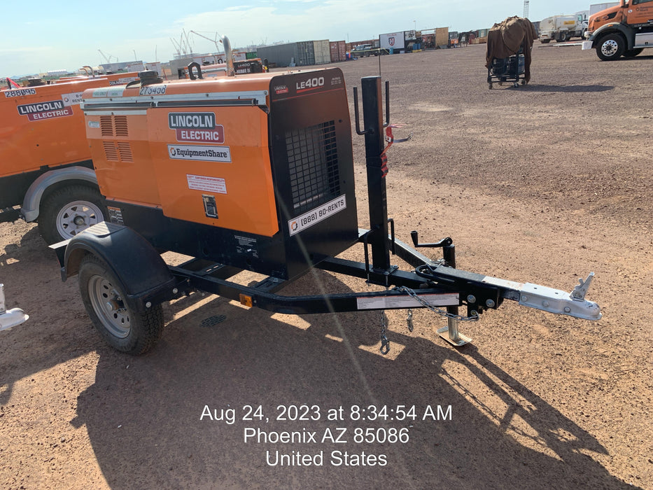 2022 Lincoln Electric LE400 Kubota V1505, Trlr, Cable Rack, Light Kit, ES Decals, T3