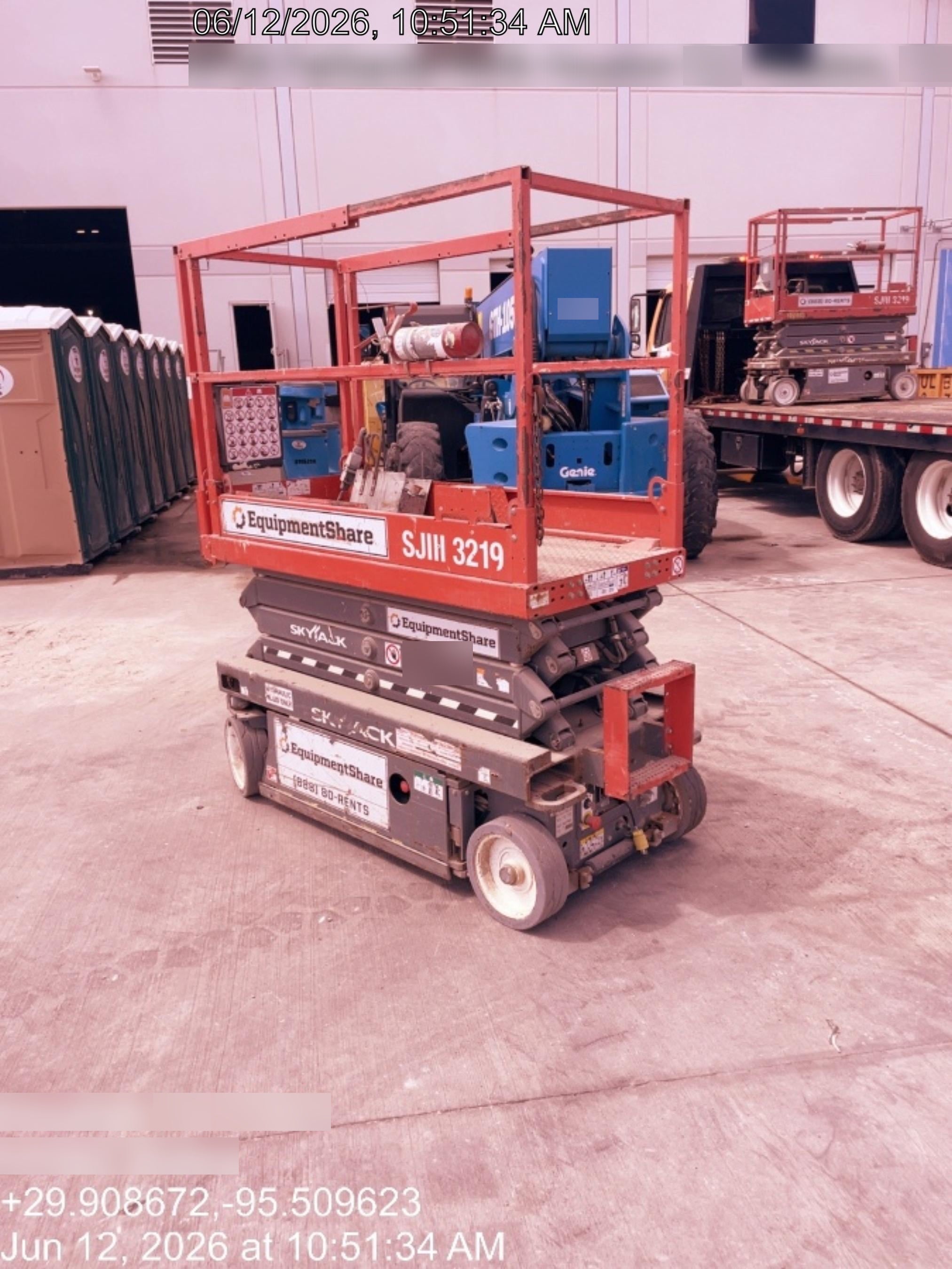 2019 Skyjack SJIII-3219 Standard Options, Trojan Batteries