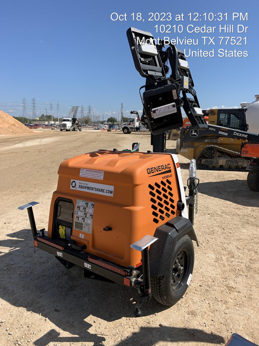 2023 Generac MLT2 Diesel, Flex Switch 120V Input, Powerzone Controller, 
(4) 320W LED Lights, 4kW Generator, 39.9 Gal Fuel Tank, 2" Ball, T3