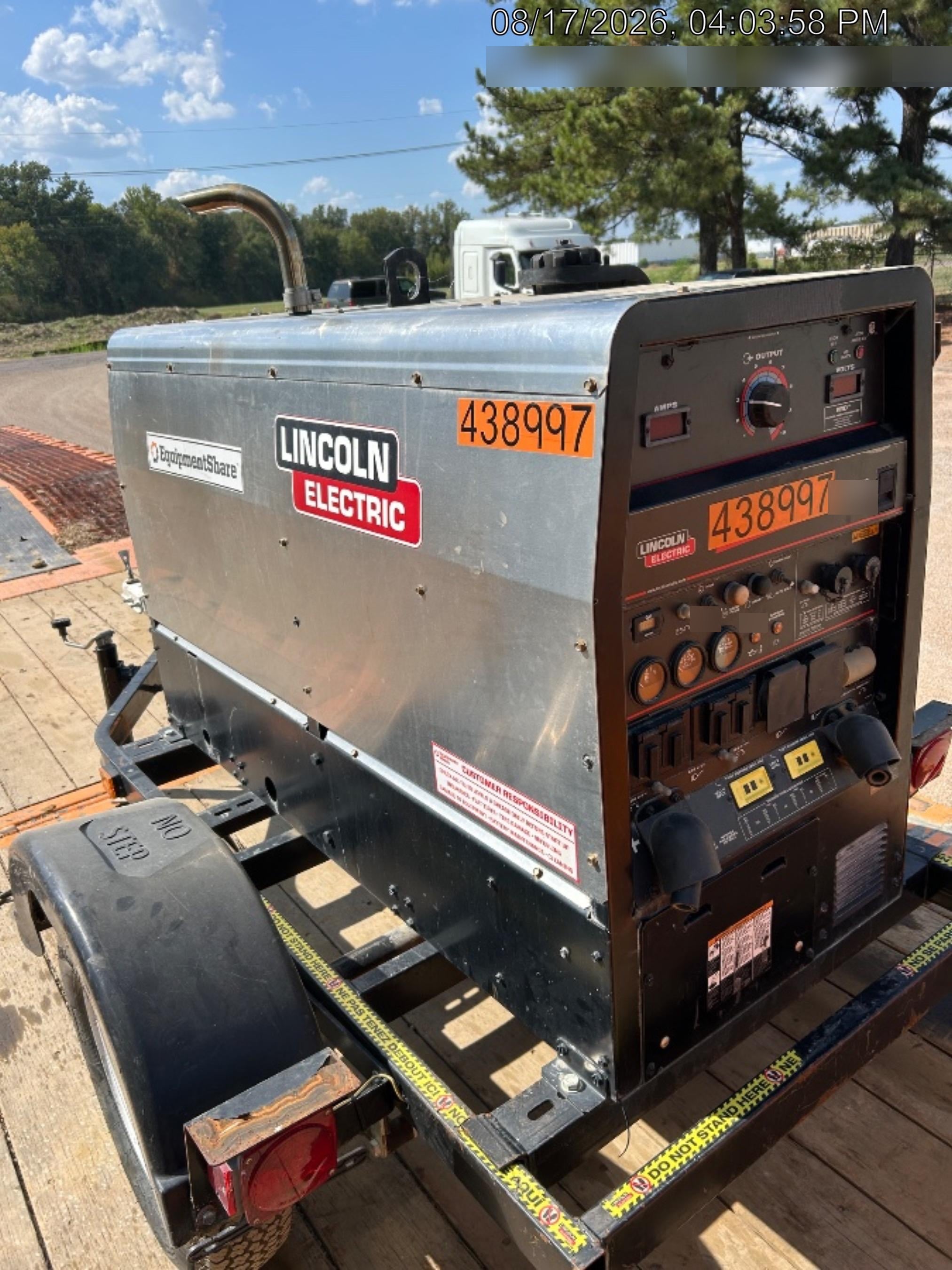 2024 Lincoln Electric LE400 Kubota V1505, Trlr, Cable Rack, Light Kit, ES Decals, T3