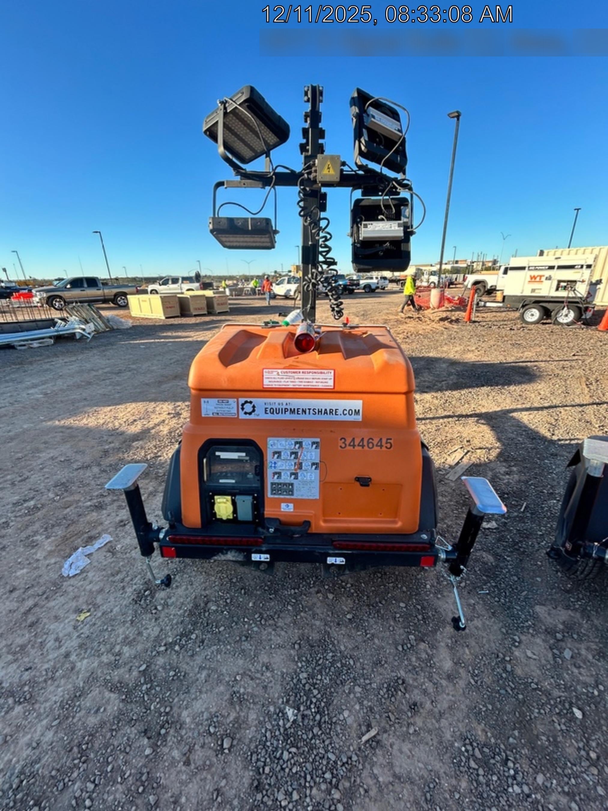 2023 Generac MLT2 Diesel, Flex Switch 120V Input, Powerzone Controller, (4) 320W LED Lights, 4kW Generator, 39.9 Gal Fuel Tank, 2" Ball, T3