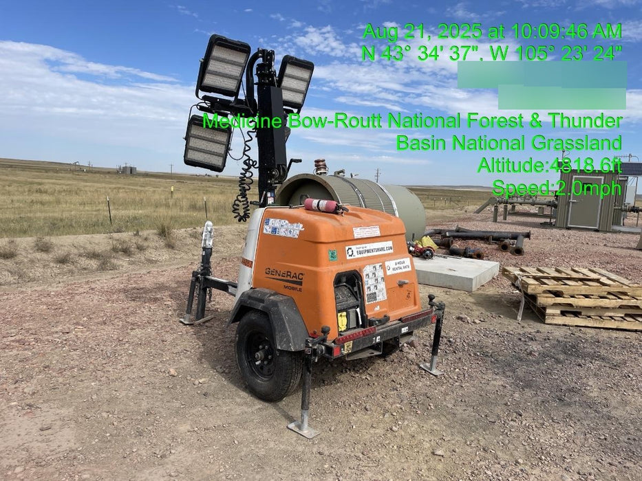 2023 Generac MLT2 Diesel, Flex Switch 120V Input, Powerzone Controller, (4) 320W LED Lights, 4kW Generator, 39.9 Gal Fuel Tank, 2" Ball, T3