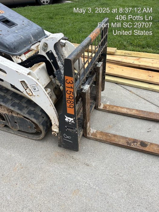 2023 BOBCAT 36" Mini Skid Steer Fork Carriage - Bobcat