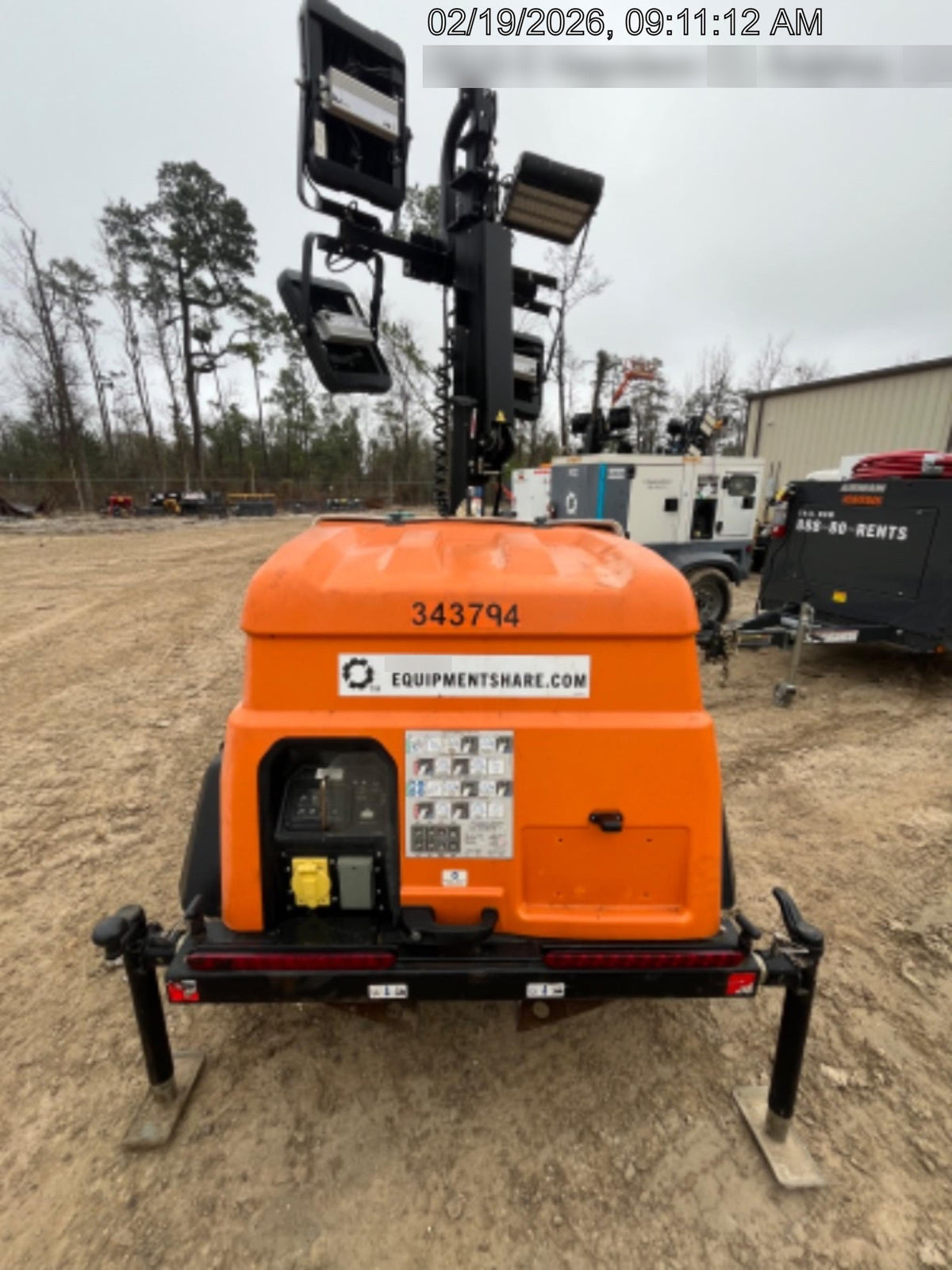 2023 Generac MLT2 Diesel, Flex Switch 120V Input, Powerzone Controller, (4) 320W LED Lights, 4kW Generator, 39.9 Gal Fuel Tank, 2" Ball, T3