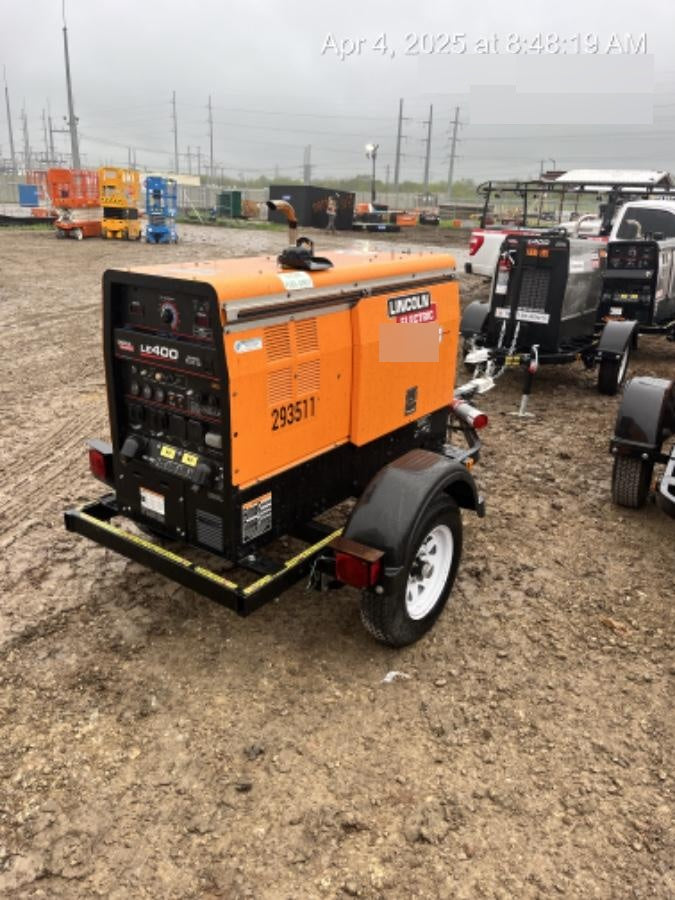 2022 Lincoln Electric LE400 Kubota V1505, Trlr, Cable Rack, Light Kit, ES Decals, T3
