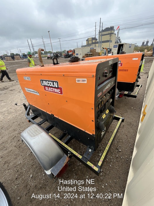 2022 Lincoln Electric LE400 Kubota V1505, Trlr, Cable Rack, Light Kit, ES Decals, T3