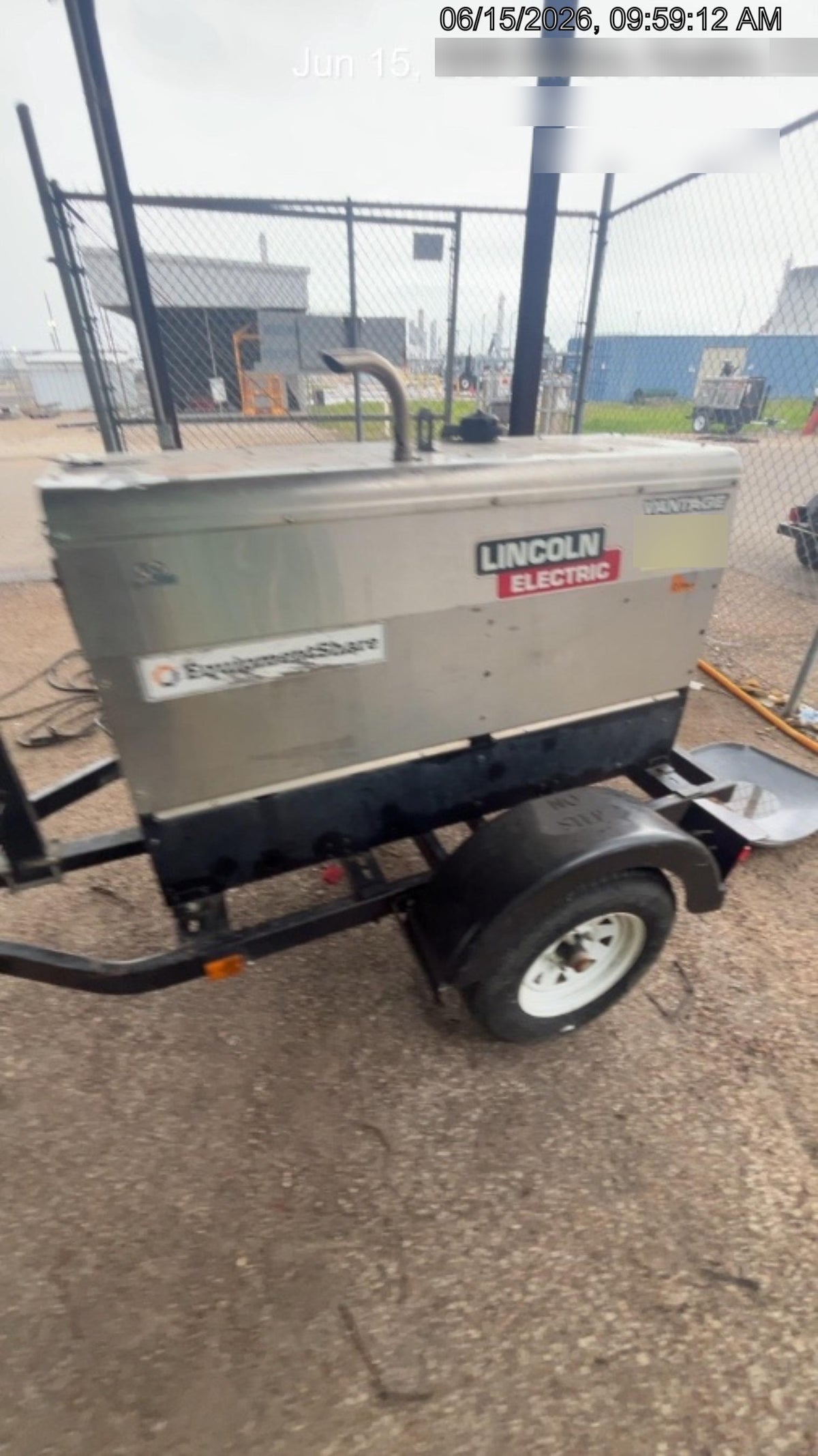 2019 Lincoln Electric Vantage 322 Ready-Pak 3, Two Wheel Trailer, Fender and Light Kit, Cable Rack