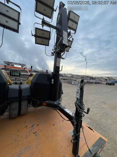 2022 Allmand NLV3GR (4) LED Light Fixture 350W, 23' Vertical Mast, 3kW Prime, Towable, Deep Sea L401, Leveling Jacks, Yanmar T4F 5.8hp