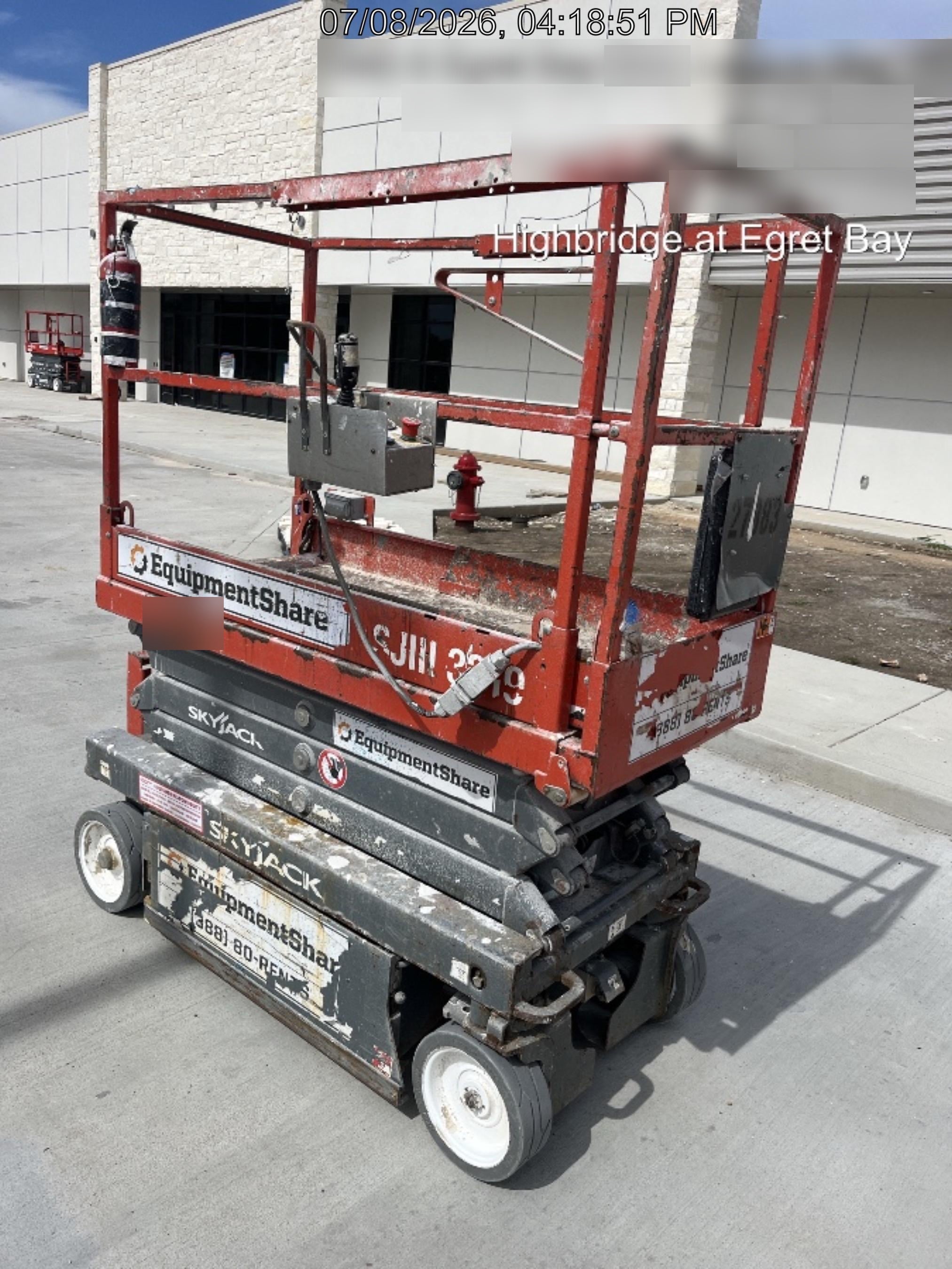 2019 Skyjack SJIII-3219 Standard Options
