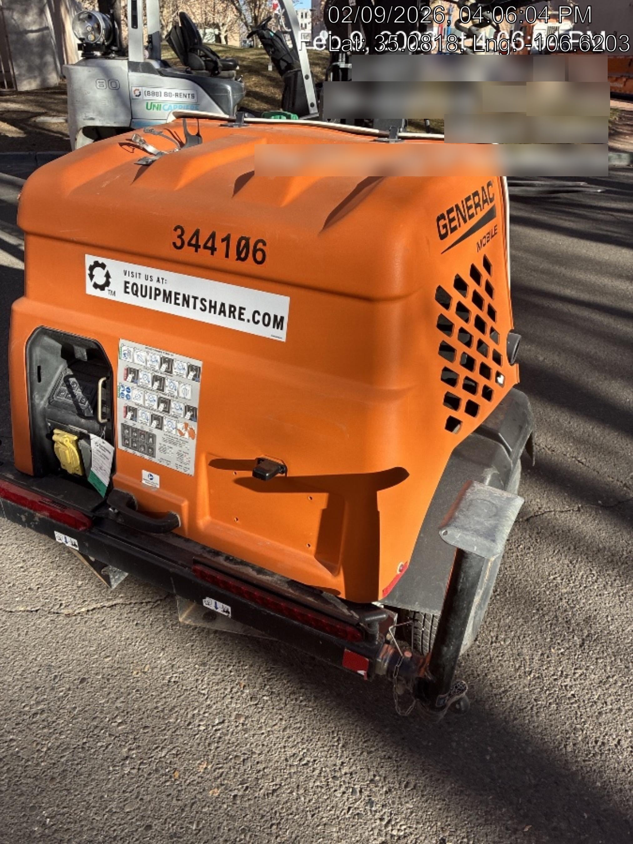 2023 Generac MLT2 Diesel, Flex Switch 120V Input, Powerzone Controller, (4) 320W LED Lights, 4kW Generator, 39.9 Gal Fuel Tank, 2" Ball, T3