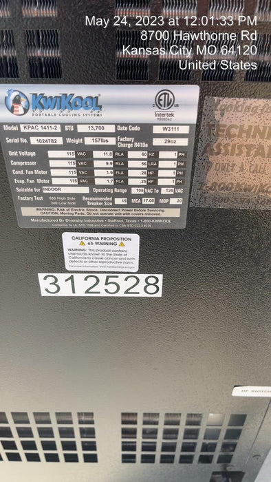 2023 KWIKOOL KPAC1411-2