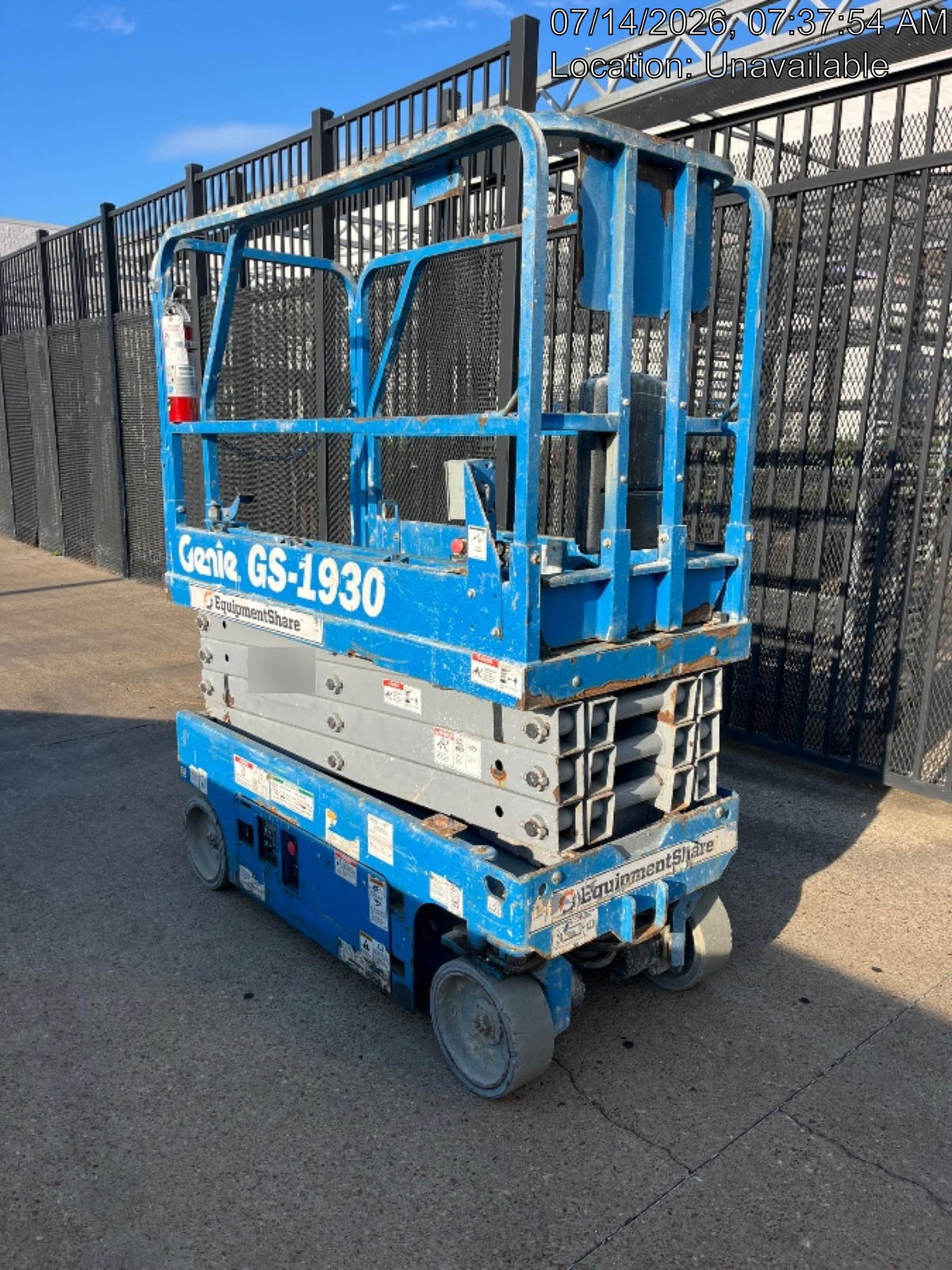 2018 Genie GS-1930 Genie GS-1930 Scissor Lift w/Standard Options
