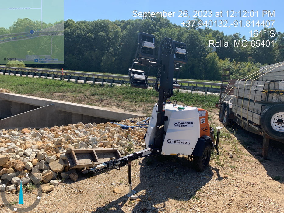 2023 Generac MLT2 Diesel, Flex Switch 120V Input, Powerzone Controller, (4) 320W LED Lights, 4kW Generator, 39.9 Gal Fuel Tank, 2" Ball, T3