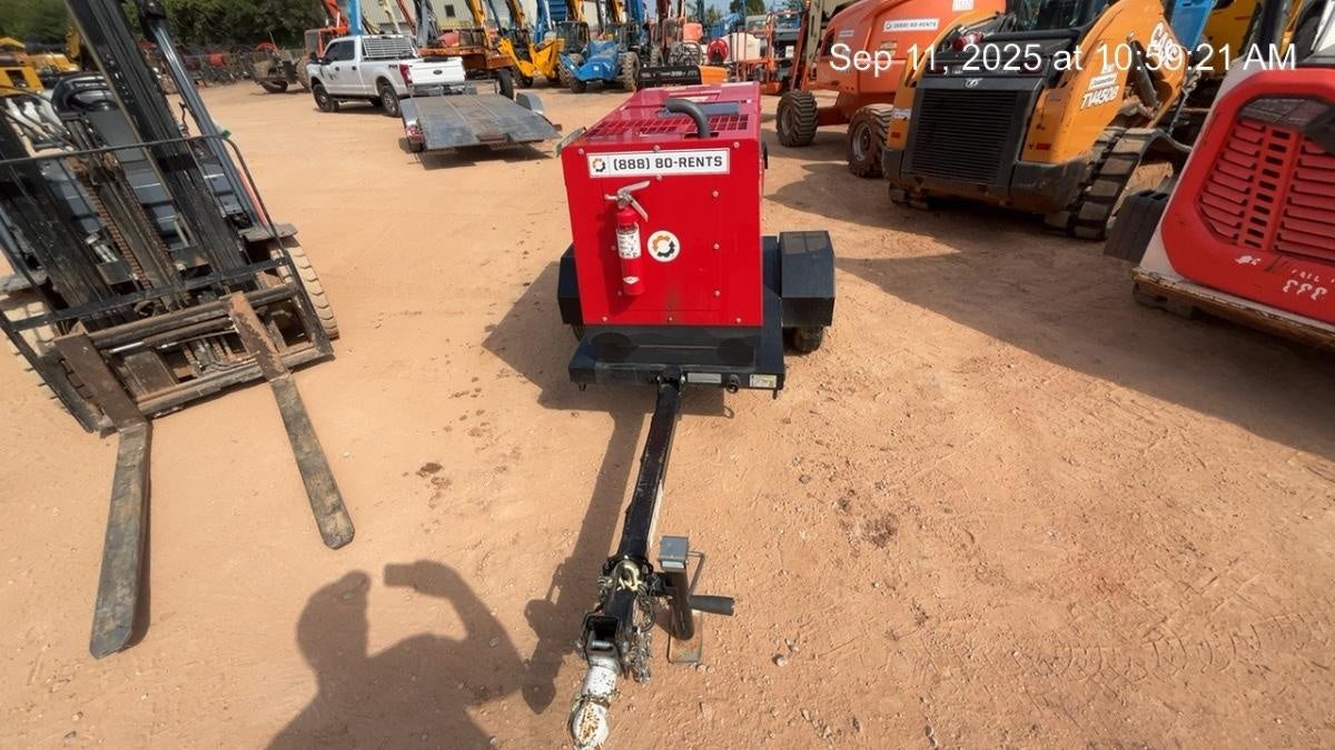 2022 Shindaiwa DGW400MDL Kubota D902 Engine, 23 HP, Dual Op Welder, Wire, Arc, Droop Stick, Tig, and CC Stick Functionality, Simulphase, 3 Phase and 1 Phase Gen Output, Single Axle NB Trlr, Slr Trckl Chrg 12V 12W, Fire Ext