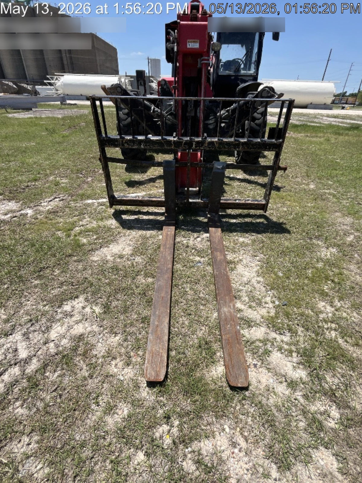 2019 Manitou MTA10055 Cab/Heat/Air, 120 HP, Solid Tires, Work Lights, Lift Hook, Auxiliary Hydraulics 66" Carriage and 60" Forks