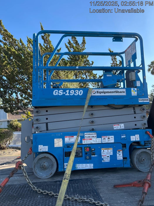 2020 Genie GS-1930 Fixed rails with chain entry gate - Pre A92.20, 800W Inverter