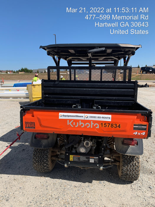 2021 Kubota RTV-X1140W-H Plastic Canopy, Windshield Acrylic Clear, LED Strobe Light, Wire Harness Kit, Back up Alarm