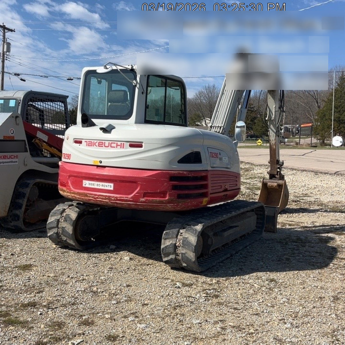 2019 Takeuchi TB290 Takeuchi TB290 Cab/Heat/AC w/Rubber Tracks, Auxiliary Hydraulics, Dozer Blade, Manual QC, 18/24/36" Buckets, Hydraulic Thumb Installed