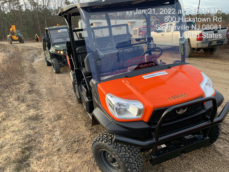 2022 Kubota RTV-X1140W-H Plastic Canopy, Windshield Acrylic Clear, LED Strobe Light, Wire Harness Kit, Back up Alarm