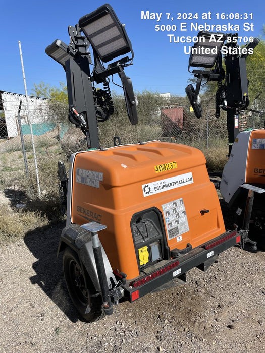 2024 Generac MLT2 Diesel, Flex Switch 120V Input, Powerzone Controller, 
(4) 320W LED Lights, 4kW Generator, 39.9 Gal Fuel Tank, 2" Ball, T3