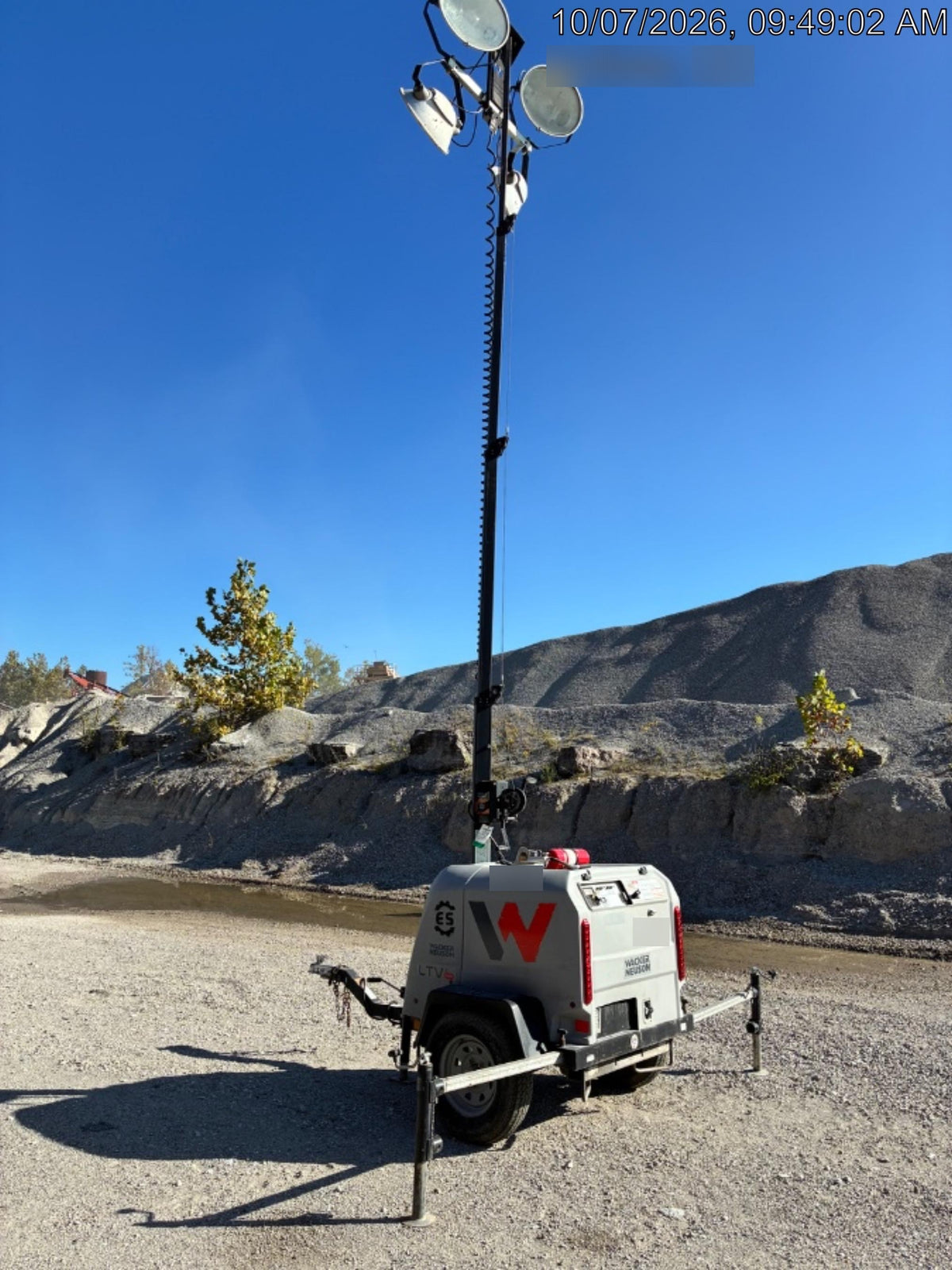 2018 Wacker Neuson LTV6L-MH Wacker Neuson LTV6L Mobile Light Tower w/Fuel Level Sensor Installed