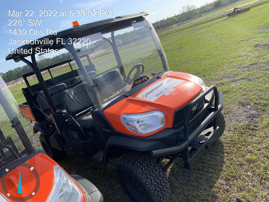 2022 Kubota RTV-X1140W-H Plastic Canopy, Windshield Acrylic Clear, LED Strobe Light, Wire Harness Kit, Back up Alarm