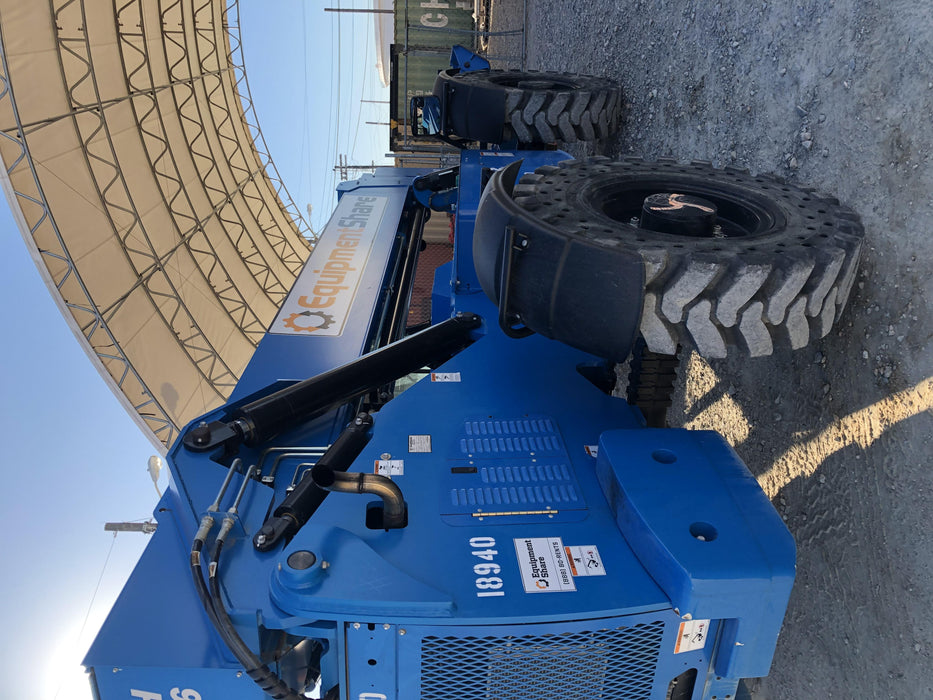 2018 Genie GTH-1056 Genie GTH-1056 w/Enclosed Cab w/HVAC, Work Lights, Solid Tires, Beacon, 60" Carriage and Forks