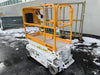 Custom Equipment HB-1430 <ul>
 <li>Hy-Brid Scissor Lift</li>
  <li>Platform capacity up to 670 lbs.</li>
  <li>Working height up to 20 ft</li>
  <li>Weighs under 1,700 lbs.</li>
  <li>Non-marking wheels </li>
</ul>