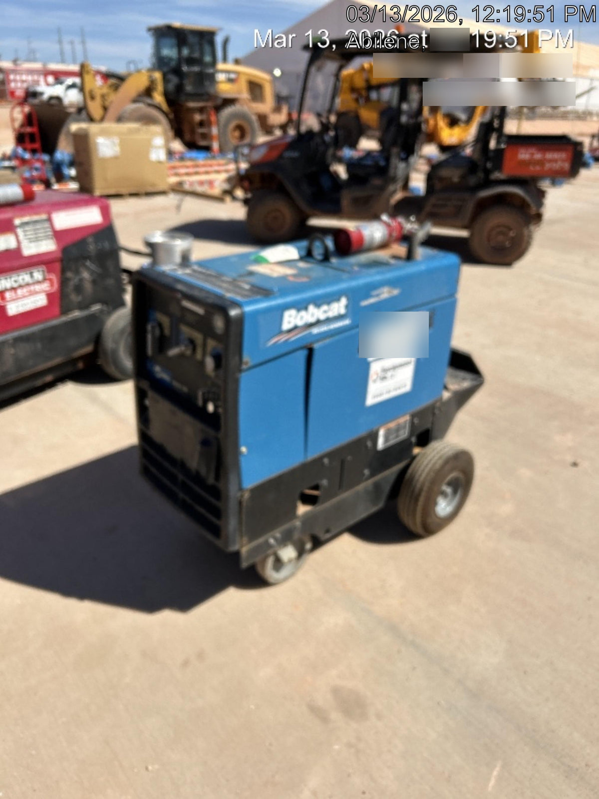 2019 Miller Electric BOBCAT 250 LP/Propane, Running Gear, Tank Bracket, Hose