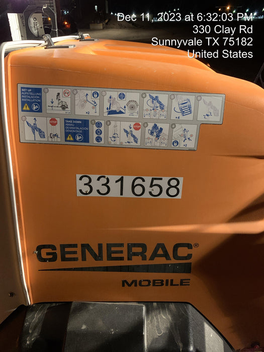 2023 Generac MLT2 Diesel, Flex Switch 120V Input, Powerzone Controller, (4) 320W LED Lights, 4kW Generator, 39.9 Gal Fuel Tank, 2" Ball, T3