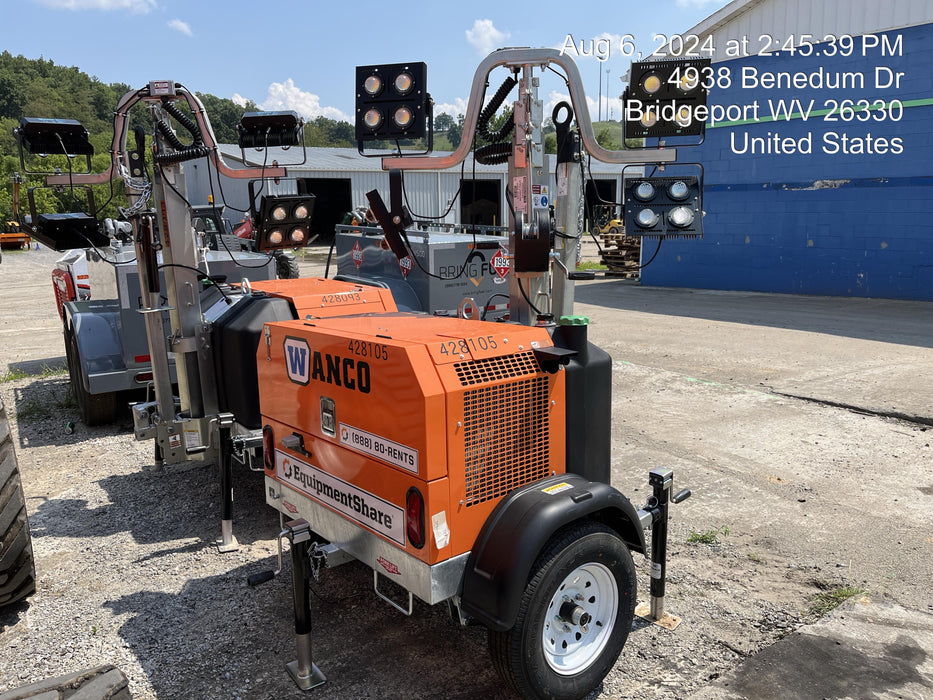 2024 Wanco WLTT-4MM4K Diesel, Deep Sea Controller, Shore Power Plug, Auto Start, (4) 350W LED Floodlights, 4kW Generator, 60 Gal Fuel Tank, 2" Ball, T3