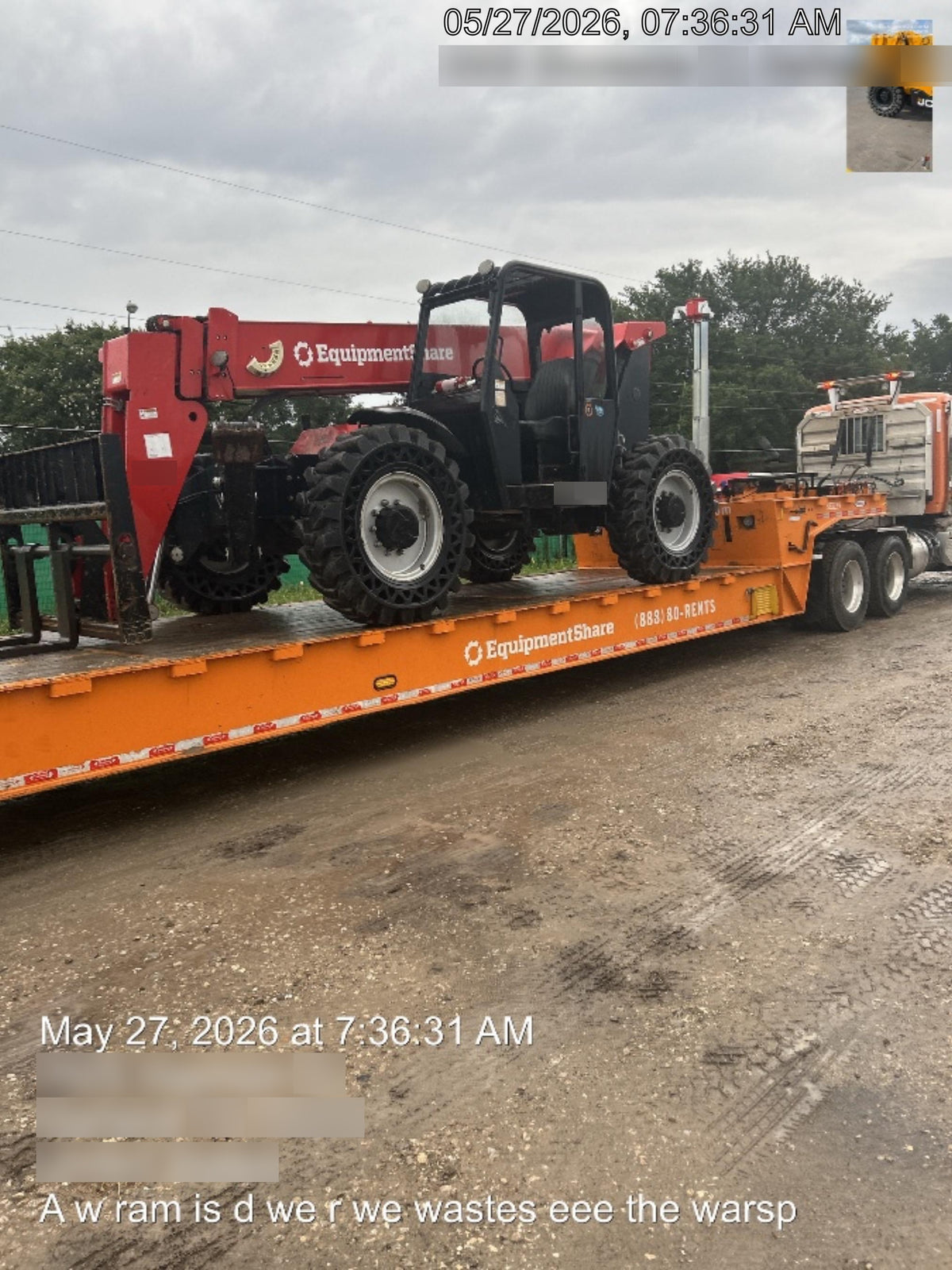 2019 Manitou 12042 Canopy, 120 HP , Solid Tires, Work Lights, Lift Hook, Auxiliary Hydraulics 66" Carriage and 60" Forks