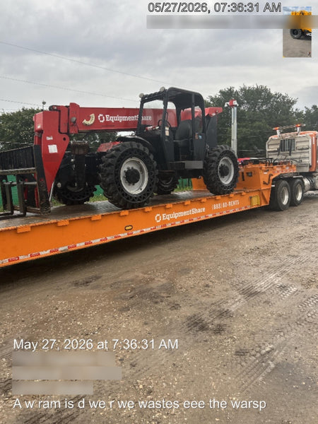 2019 Manitou 12042 Canopy, 120 HP , Solid Tires, Work Lights, Lift Hook, Auxiliary Hydraulics 66" Carriage and 60" Forks