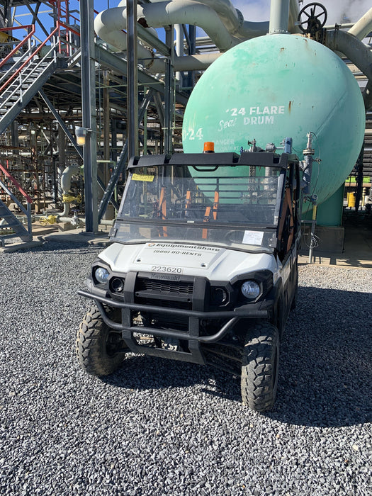 2022 Kawasaki Mule PRO-DXT Standard Options, Backup Alarm, Beacon, Plastic Hard Top, Poly Windshield, Horn Kit