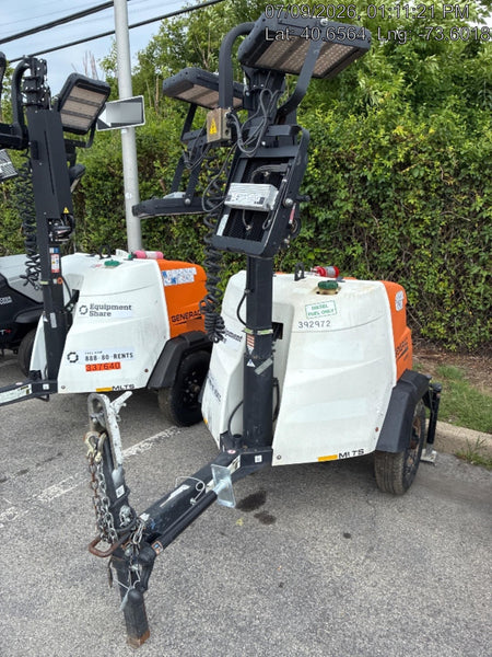 2024 Generac MLT2 Diesel, Flex Switch 120V Input, Powerzone Controller, 
(4) 320W LED Lights, 4kW Generator, 39.9 Gal Fuel Tank, 2" Ball, T3