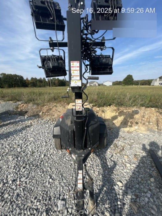 2021 Allmand NLV3GR (4) LED Light Fixture 350W, 23' Vertical Mast, 3kW Prime, Towable, Deep Sea L401, Leveling Jacks, Yanmar T4F 5.8hp