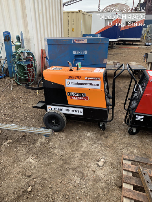 2024 Lincoln Electric Ranger 305 LPG Ranger 305 LPG, Undercarriage, Tank Holder & Strap, 10kw AC Gen, 25hp Kohler LPG Eng