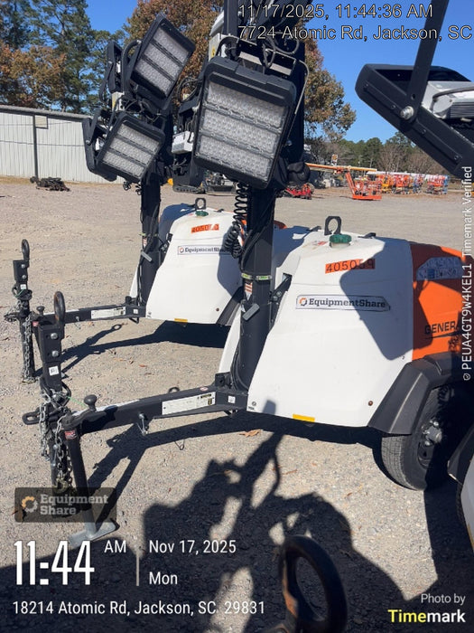 2024 Generac MLT6SKDS-STD4 ELEC WINCH Diesel, Electric Winch Mast, Powerzone Controller, (4) 320W LED Lights, 4kW Generator, 39.9 Gal Fuel Tank, 2" Ball, T3