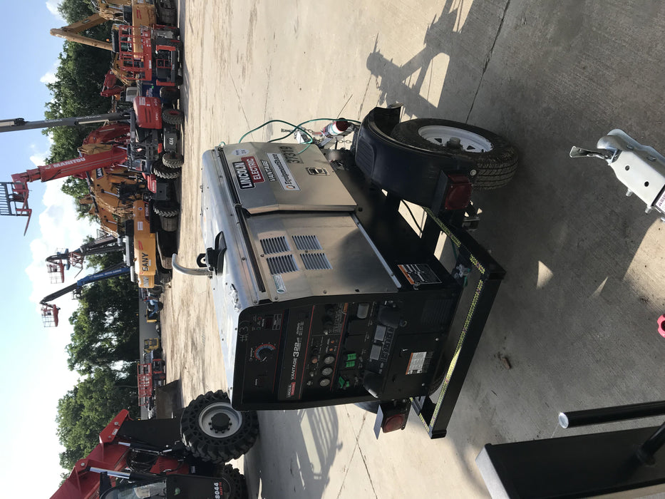 2019 Lincoln Electric Vantage 322 Ready-Pak 3, Two Wheel Trailer, Fender and Light Kit, Cable Rack