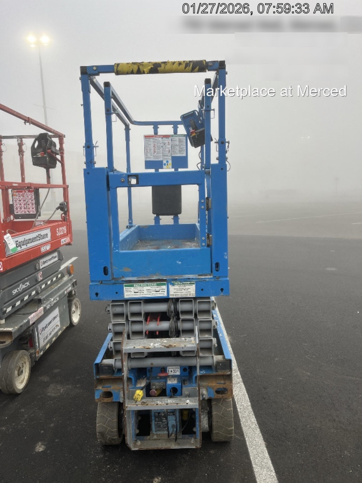 2020 Genie GS-1930 Solid Non Marking Tires, Beacon, Folding rails with half height swing gate, 800W Inverter