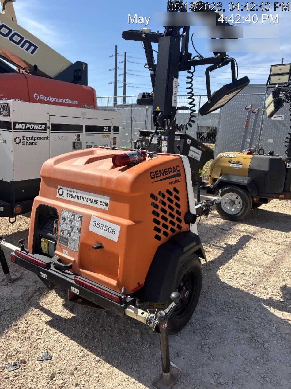 2023 Generac MLT2 Diesel, Flex Switch 120V Input, Powerzone Controller, (4) 320W LED Lights, 4kW Generator, 39.9 Gal Fuel Tank, 2" Ball, T3