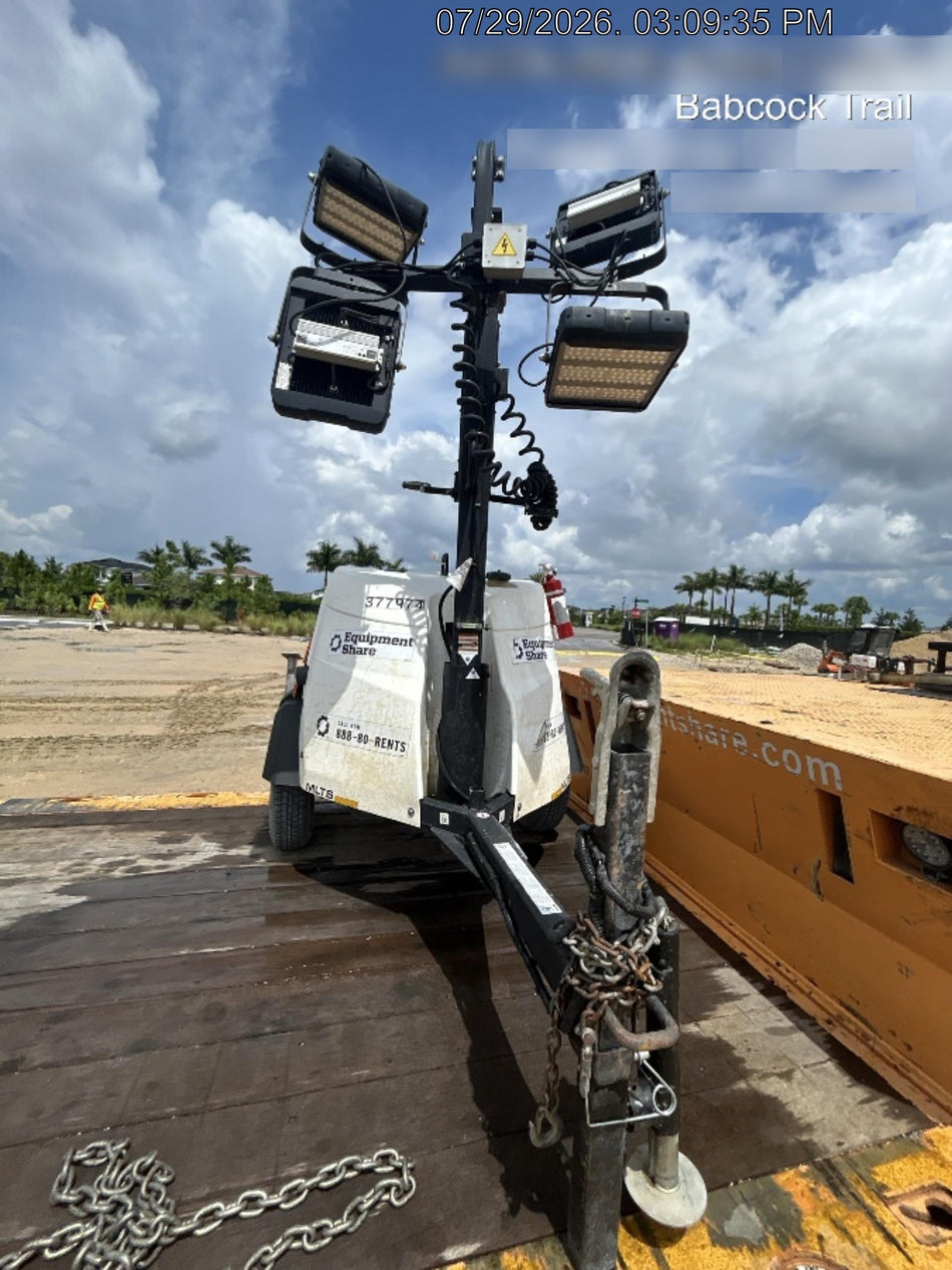 2023 Generac MLT2 Diesel, Flex Switch 120V Input, Powerzone Controller, 
(4) 320W LED Lights, 4kW Generator, 39.9 Gal Fuel Tank, 2" Ball, T3