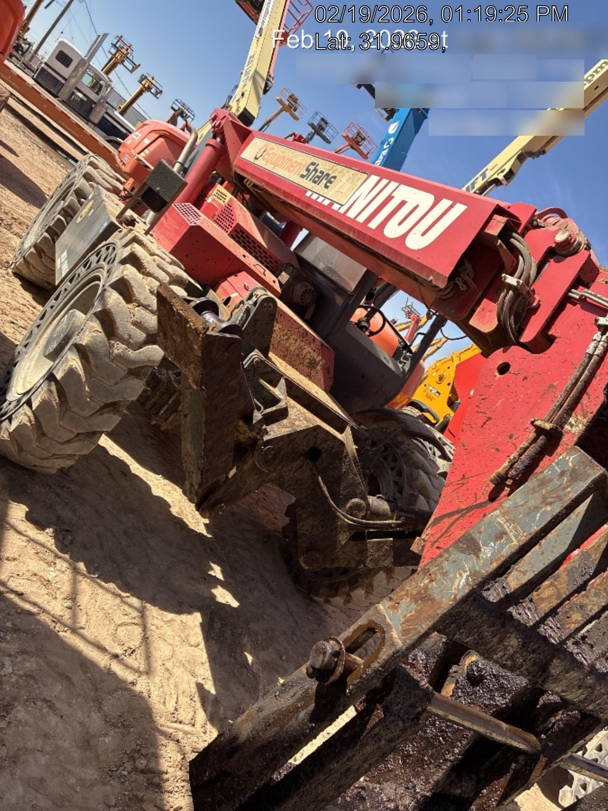 2018 Manitou MTA10055 Manitou MTA10055 - Canopy, Worklights, Beacon, 66" Carriage, 60" Forks, Solid Tires, Aux Hydraulics