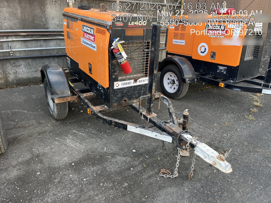 2022 Lincoln Electric LE400 Kubota V1505, Trlr, Cable Rack, Light Kit, ES Decals, T3