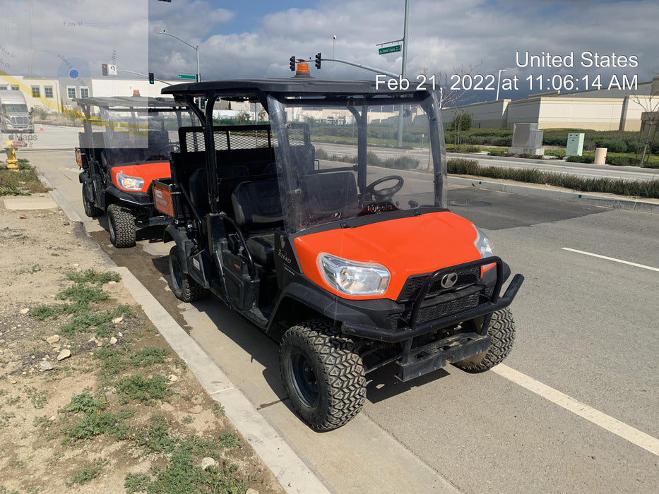 2020 Kubota RTV-X1140W-H Canopy, 4-Seater, Diesel, Windshield Acrylic Clear, Strobe Light, Backup Alarm
