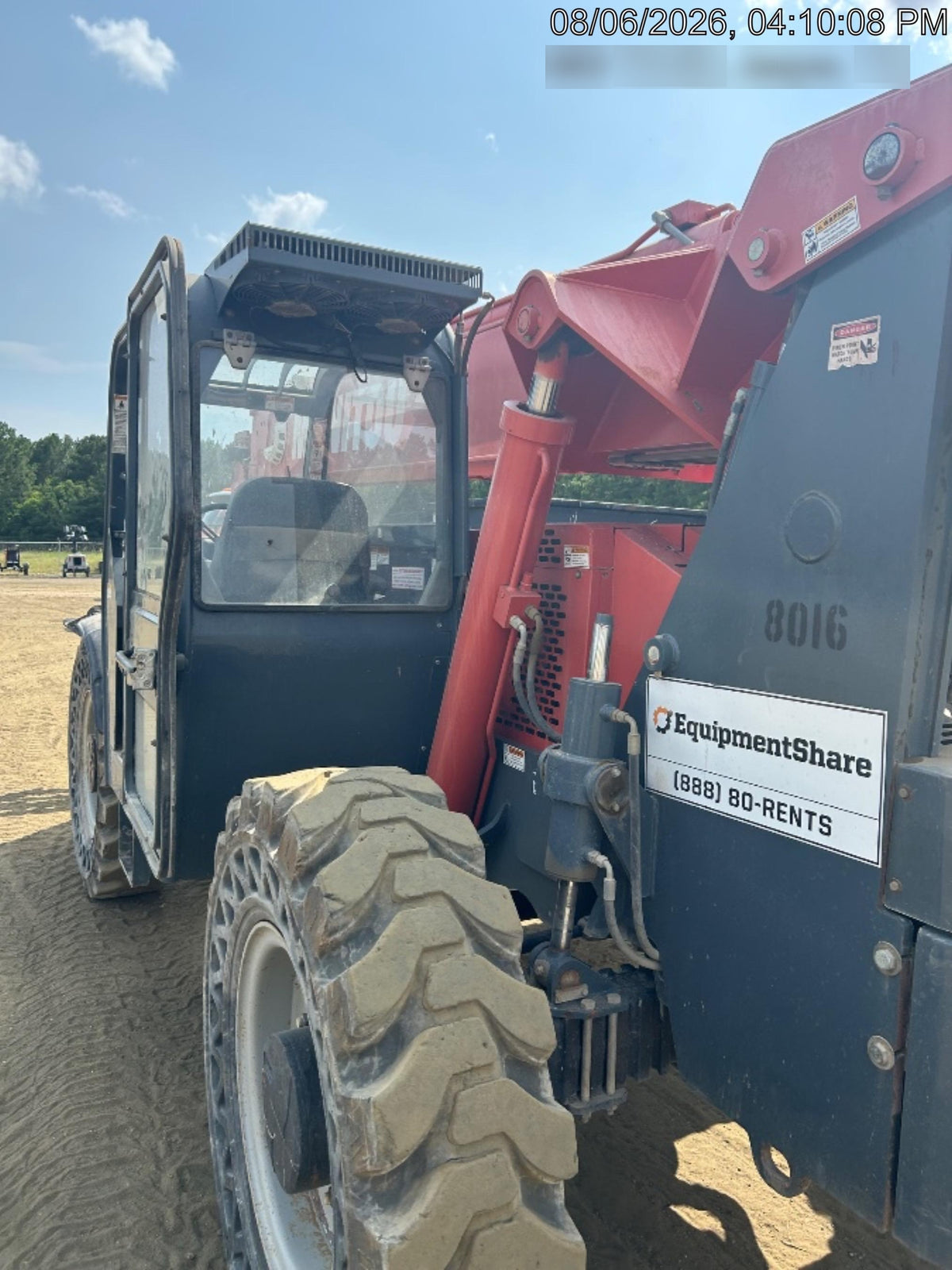 2018 Manitou MTA10055 Manitou MTA 10055 w/Cab/Heat/AC, Work Lights/Strobe, Aux Hyd, Solid Tires, Lift Hook, 66" Carriage, 60" Forks