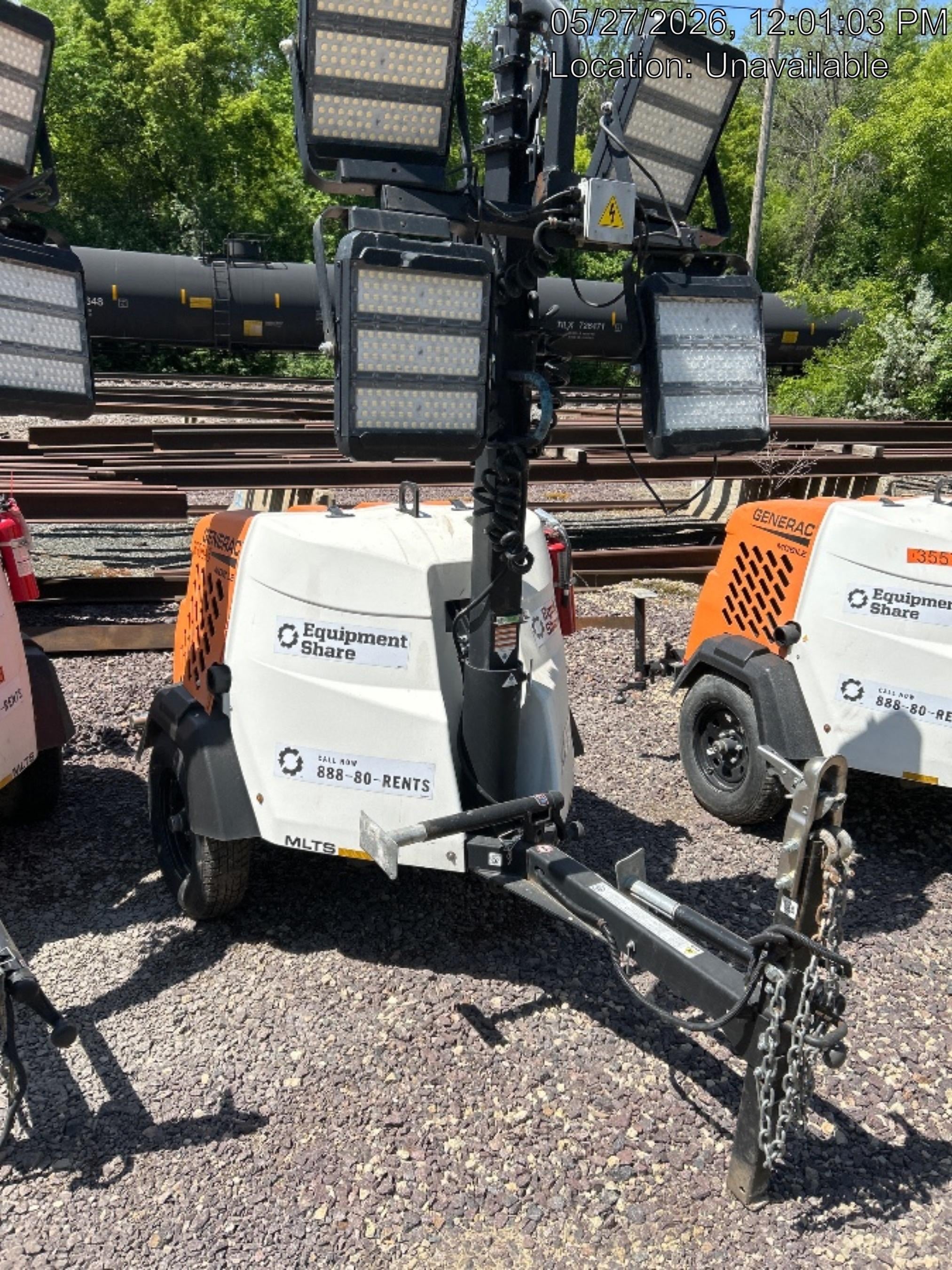 2024 Generac MLT2 Diesel, Flex Switch 120V Input, Powerzone Controller, 
(4) 320W LED Lights, 4kW Generator, 39.9 Gal Fuel Tank, 2" Ball, T3