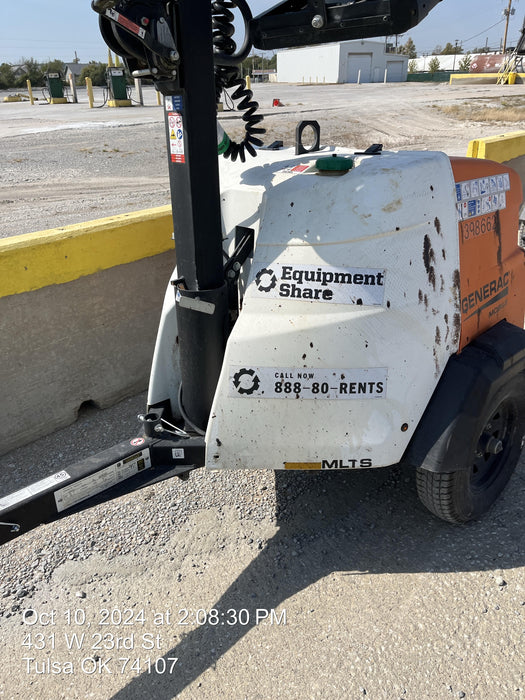 2024 Generac MLT2 Diesel, Flex Switch 120V Input, Powerzone Controller, 
(4) 320W LED Lights, 4kW Generator, 39.9 Gal Fuel Tank, 2" Ball, T3