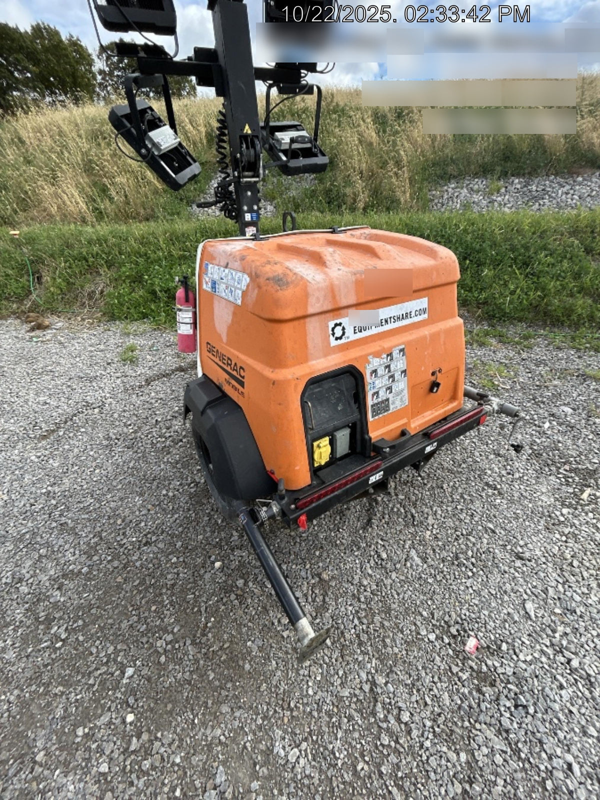 2023 Generac MLT2 Diesel, Flex Switch 120V Input, Powerzone Controller, 
(4) 320W LED Lights, 4kW Generator, 39.9 Gal Fuel Tank, 2" Ball, T3